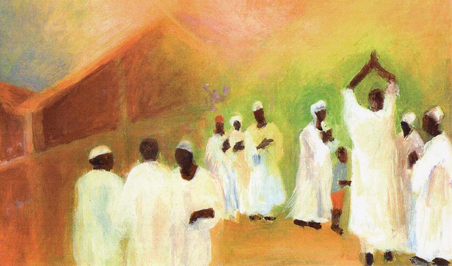 Tariqa Burhaniya Aquarell