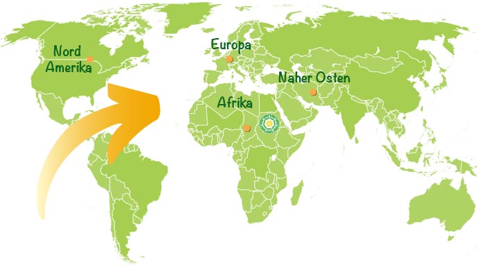 Weltkarte Tariqa Burhaniya